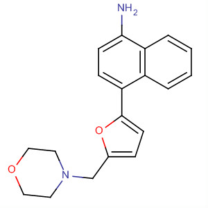 294851-93-7  1-Naphthalenamine, 4-[5-(4-morpholinylmethyl)-2-furanyl]-