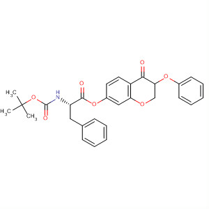 294855-12-2  L-Phenylalanine, N-[(1,1-dimethylethoxy)carbonyl]-,4-oxo-3-phenoxy-4H-1-benzopyran-7-yl ester