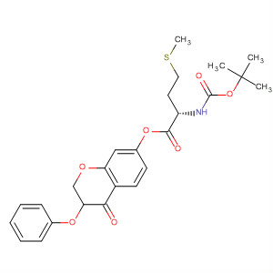 294855-14-4  L-Methionine, N-[(1,1-dimethylethoxy)carbonyl]-,4-oxo-3-phenoxy-4H-1-benzopyran-7-yl ester