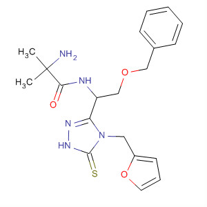295331-45-2  Propanamide,2-amino-N-[1-[4-(2-furanylmethyl)-4,5-dihydro-5-thioxo-1H-1,2,4-triazol-3-yl]-2-(phenylmethoxy)ethyl]-2-methyl-