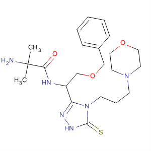295331-47-4  Propanamide,2-amino-N-[1-[4,5-dihydro-4-[3-(4-morpholinyl)propyl]-5-thioxo-1H-1,2,4-triazol-3-yl]-2-(phenylmethoxy)ethyl]-2-methyl-