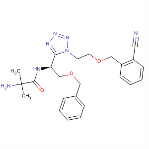 295336-58-2  Propanamide,2-amino-N-[(1S)-1-[1-[2-[(2-cyanophenyl)methoxy]ethyl]-1H-tetrazol-5-yl]-2-(phenylmethoxy)ethyl]-2-methyl-