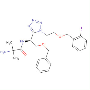 295336-73-1  Propanamide,2-amino-N-[(1S)-1-[1-[2-[(2-iodophenyl)methoxy]ethyl]-1H-tetrazol-5-yl]-2-(phenylmethoxy)ethyl]-2-methyl-