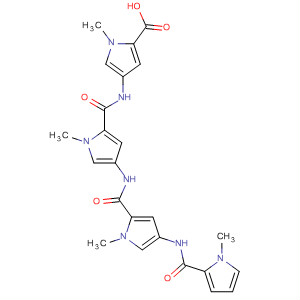 295805-53-7  1H-Pyrrole-2-carboxylic acid,1-methyl-4-[[[1-methyl-4-[[[1-methyl-4-[[(1-methyl-1H-pyrrol-2-yl)carbonyl]amino]-1H-pyrrol-2-yl]carbonyl]amino]-1H-pyrrol-2-yl]carbonyl]amino]-
