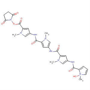 295805-57-1  1H-Pyrrole-2-carboxamide,N-[5-[[[5-[[(2,5-dioxo-1-pyrrolidinyl)oxy]carbonyl]-1-methyl-1H-pyrrol-3-yl]amino]carbonyl]-1-methyl-1H-pyrrol-3-yl]-1-methyl-4-[[(1-methyl-1H-pyrrol-2-yl)carbonyl]amino]-