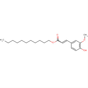 296250-91-4  2-Propenoic acid, 3-(4-hydroxy-3-methoxyphenyl)-, undecyl ester 296250-91-4  2-Propenoic acid, 3-(4-hydroxy-3-methoxyphenyl)-, undecyl ester