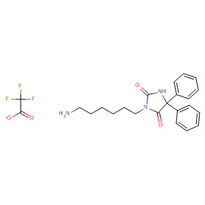 297175-09-8  2,4-Imidazolidinedione, 3-(6-aminohexyl)-5,5-diphenyl-,mono(trifluoroacetate)