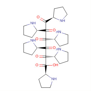 29821-19-0  L-Proline, 1-[1-[1-[1-(1-L-prolyl-L-prolyl)-L-prolyl]-L-prolyl]-L-prolyl]-