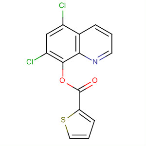 299207-56-0  2-Thiophenecarboxylic acid, 5,7-dichloro-8-quinolinyl ester 299207-56-0  2-Thiophenecarboxylic acid, 5,7-dichloro-8-quinolinyl ester