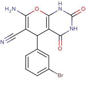 299439-52-4  2H-Pyrano[2,3-d]pyrimidine-6-carbonitrile,7-amino-5-(3-bromophenyl)-1,3,4,5-tetrahydro-2,4-dioxo-