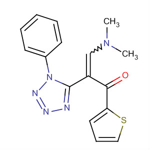 299462-72-9  2-Propen-1-one,3-(dimethylamino)-2-(1-phenyl-1H-tetrazol-5-yl)-1-(2-thienyl)- 299462-72-9  2-Propen-1-one,3-(dimethylamino)-2-(1-phenyl-1H-tetrazol-5-yl)-1-(2-thienyl)-