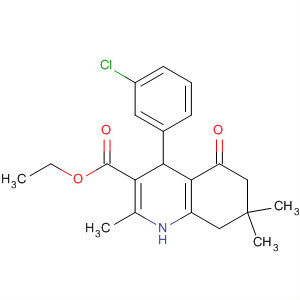 299945-97-4  3-Quinolinecarboxylic acid,4-(3-chlorophenyl)-1,4,5,6,7,8-hexahydro-2,7,7-trimethyl-5-oxo-, ethylester