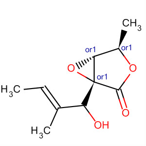 251455-67-1  3,6-Dioxabicyclo[3.1.0]hexan-2-one,1-[(2E)-1-hydroxy-2-methyl-2-butenyl]-4-methyl-, (1R,4R,5R)-rel-