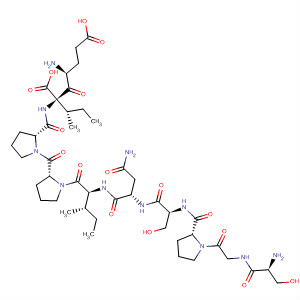 251536-09-1  L-Isoleucine,L-serylglycyl-L-prolyl-L-seryl-L-asparaginyl-L-isoleucyl-L-prolyl-L-prolyl-L-a-glutamyl-