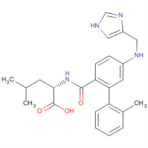 251577-10-3  L-Leucine, N-[[5-[(1H-imidazol-4-ylmethyl)amino]-2'-methyl[1,1'-biphenyl]-2-yl]carbonyl]-