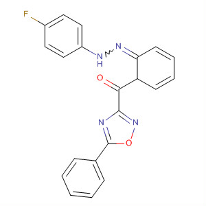 251904-63-9  Methanone, phenyl(5-phenyl-1,2,4-oxadiazol-3-yl)-,(4-fluorophenyl)hydrazone, (1Z)-