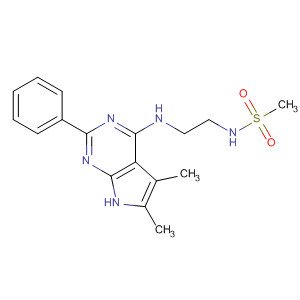 251946-30-2  Methanesulfonamide,N-[2-[(5,6-dimethyl-2-phenyl-1H-pyrrolo[2,3-d]pyrimidin-4-yl)amino]ethyl]-