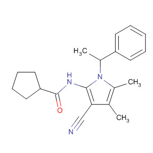 251946-76-6  Cyclopentanecarboxamide,N-[3-cyano-4,5-dimethyl-1-(1-phenylethyl)-1H-pyrrol-2-yl]-