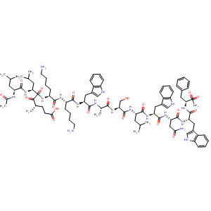 251970-53-3  L-Phenylalaninamide,N-acetyl-L-leucyl-L-a-glutamyl-L-leucyl-L-lysyl-L-lysyl-L-tryptophyl-L-alanyl-L-seryl-L-leucyl-L-tryptophyl-L-asparaginyl-L-tryptophyl-