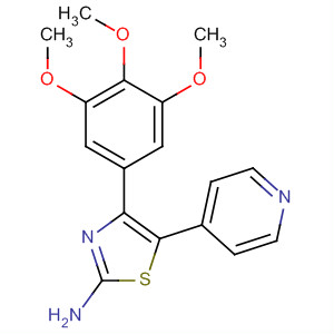 252198-71-3  2-Thiazolamine, 5-(4-pyridinyl)-4-(3,4,5-trimethoxyphenyl)- 252198-71-3  2-Thiazolamine, 5-(4-pyridinyl)-4-(3,4,5-trimethoxyphenyl)-
