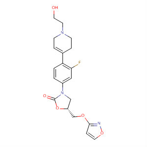 252279-74-6  2-Oxazolidinone,3-[3-fluoro-4-[1,2,3,6-tetrahydro-1-(2-hydroxyethyl)-4-pyridinyl]phenyl]-5-[(3-isoxazolyloxy)methyl]-, (5R)-