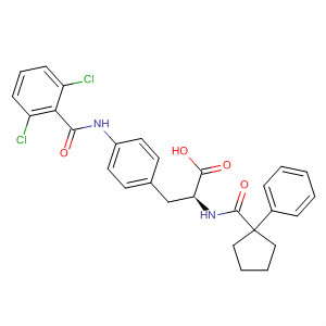 252327-81-4  L-Phenylalanine,4-[(2,6-dichlorobenzoyl)amino]-N-[(1-phenylcyclopentyl)carbonyl]-