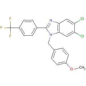 252850-00-3  1H-Benzimidazole,5,6-dichloro-1-[(4-methoxyphenyl)methyl]-2-[4-(trifluoromethyl)phenyl]-