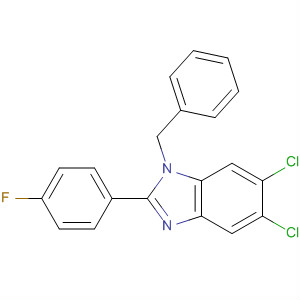 252850-02-5  1H-Benzimidazole, 5,6-dichloro-2-(4-fluorophenyl)-1-(phenylmethyl)-
