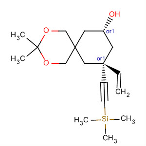 252940-15-1  2,4-Dioxaspiro[5.5]undecan-8-ol,10-ethenyl-3,3-dimethyl-10-[(trimethylsilyl)ethynyl]-, (8R,10R)-rel-
