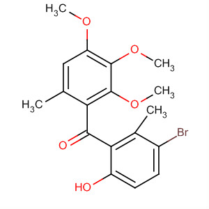252955-10-5  Methanone,(3-bromo-6-hydroxy-2-methylphenyl)(2,3,4-trimethoxy-6-methylphenyl)-