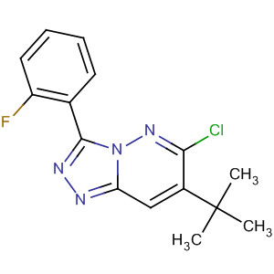 252977-54-1  1,2,4-Triazolo[4,3-b]pyridazine,6-chloro-7-(1,1-dimethylethyl)-3-(2-fluorophenyl)-