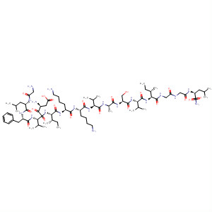253122-09-7  L-Leucinamide,glycyl-L-leucyl-L-phenylalanyl-L-a-aspartyl-L-valyl-L-isoleucyl-L-lysyl-L-lysyl-L-valyl-L-alanyl-L-seryl-L-valyl-L-isoleucylglycylglycyl-