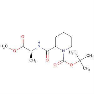 253136-08-2  1-Piperidinecarboxylic acid,2-[[[(1S)-2-methoxy-1-methyl-2-oxoethyl]amino]carbonyl]-,1,1-dimethylethyl ester, (2S)-