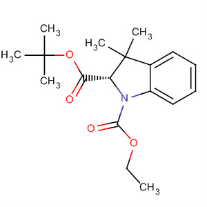 253136-48-0  1H-Indole-1,2-dicarboxylic acid, 2,3-dihydro-3,3-dimethyl-,1-(1,1-dimethylethyl) 2-ethyl ester, (2S)-