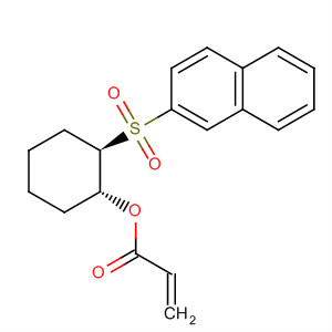 253275-93-3  2-Propenoic acid, (1R,2R)-2-(2-naphthalenylsulfonyl)cyclohexyl ester 253275-93-3  2-Propenoic acid, (1R,2R)-2-(2-naphthalenylsulfonyl)cyclohexyl ester