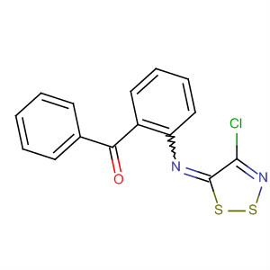 253587-25-6  Methanone,[2-[(4-chloro-5H-1,2,3-dithiazol-5-ylidene)amino]phenyl]phenyl-