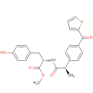 254993-29-8  L-Tyrosine, N-[(2R)-1-oxo-2-[4-(2-thienylcarbonyl)phenyl]propyl]-, methylester