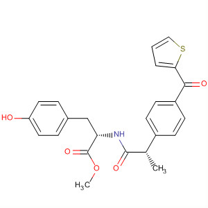 254993-30-1  L-Tyrosine, N-[(2S)-1-oxo-2-[4-(2-thienylcarbonyl)phenyl]propyl]-, methylester