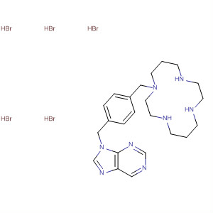 255382-98-0  9H-Purine,9-[[4-(1,4,8,11-tetraazacyclotetradec-1-ylmethyl)phenyl]methyl]-,pentahydrobromide