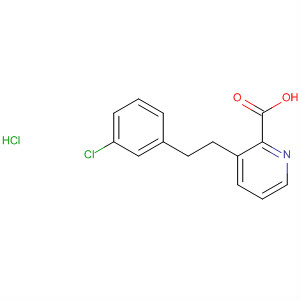 255861-49-5  2-Pyridinecarboxylic acid, 3-[2-(3-chlorophenyl)ethyl]-, hydrochloride