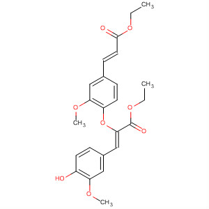255884-36-7  2-Propenoic acid,2-[4-[(1E)-3-ethoxy-3-oxo-1-propenyl]-2-methoxyphenoxy]-3-(4-hydroxy-3-methoxyphenyl)-, ethyl ester, (2Z)-