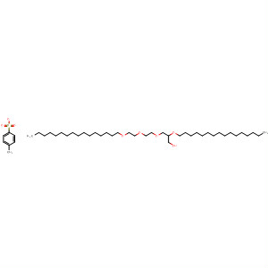 255906-42-4  1-Propanol, 2-(hexadecyloxy)-3-[2-[2-(hexadecyloxy)ethoxy]ethoxy]-,4-methylbenzenesulfonate