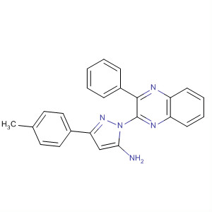 256373-73-6  1H-Pyrazol-5-amine, 3-(4-methylphenyl)-1-(3-phenyl-2-quinoxalinyl)-