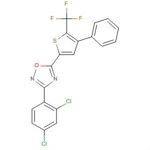 256414-76-3  1,2,4-Oxadiazole,3-(2,4-dichlorophenyl)-5-[4-phenyl-5-(trifluoromethyl)-2-thienyl]-