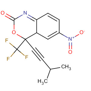 256417-73-9  2H-3,1-Benzoxazin-2-one,1,4-dihydro-4-(3-methyl-1-butynyl)-6-nitro-4-(trifluoromethyl)- 256417-73-9  2H-3,1-Benzoxazin-2-one,1,4-dihydro-4-(3-methyl-1-butynyl)-6-nitro-4-(trifluoromethyl)-