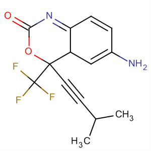 256417-77-3  2H-3,1-Benzoxazin-2-one,6-amino-1,4-dihydro-4-(3-methyl-1-butynyl)-4-(trifluoromethyl)- 256417-77-3  2H-3,1-Benzoxazin-2-one,6-amino-1,4-dihydro-4-(3-methyl-1-butynyl)-4-(trifluoromethyl)-