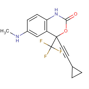 256417-78-4  2H-3,1-Benzoxazin-2-one,4-(cyclopropylethynyl)-1,4-dihydro-6-(methylamino)-4-(trifluoromethyl)- 256417-78-4  2H-3,1-Benzoxazin-2-one,4-(cyclopropylethynyl)-1,4-dihydro-6-(methylamino)-4-(trifluoromethyl)-
