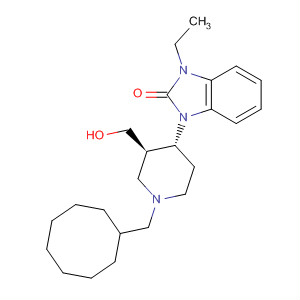 256640-45-6  2H-Benzimidazol-2-one,1-[(3R,4R)-1-(cyclooctylmethyl)-3-(hydroxymethyl)-4-piperidinyl]-3-ethyl-1,3-dihydro-
