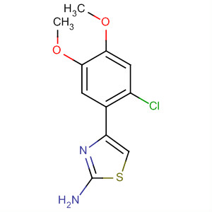 256950-47-7  2-Thiazolamine, 4-(2-chloro-4,5-dimethoxyphenyl)- 256950-47-7  2-Thiazolamine, 4-(2-chloro-4,5-dimethoxyphenyl)-