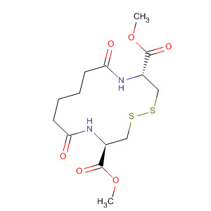 256953-87-4  1,2-Dithia-5,12-diazacyclotetradecane-4,13-dicarboxylic acid,6,11-dioxo-, dimethyl ester, (4R,13R)-